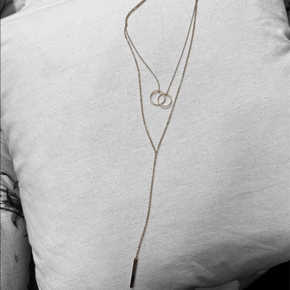 2 in 1 Gold Color Necklace One Size By H&M